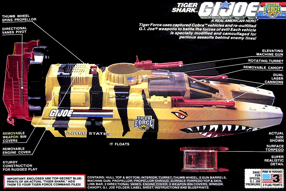 G.I Joe/Cobra Vehicle Part_1984 Water Moccasin Engine Cover!!!