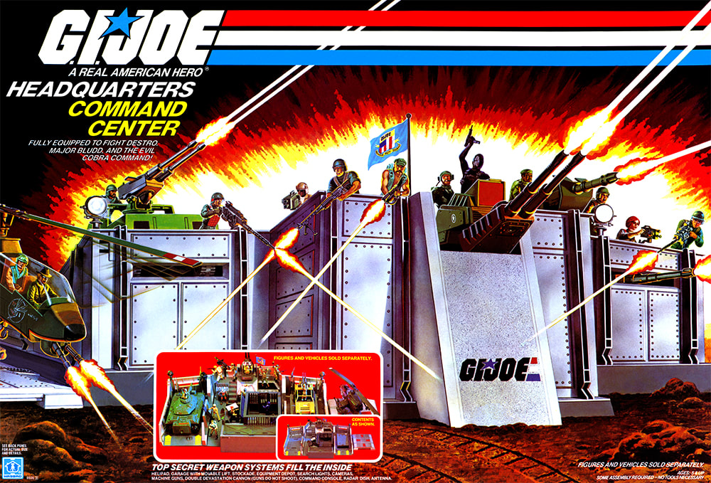 ACTION FORCE HEADQUARTERS COMMAND CENTER FROM 1983 STORAGE TRAY G.I.JOE 