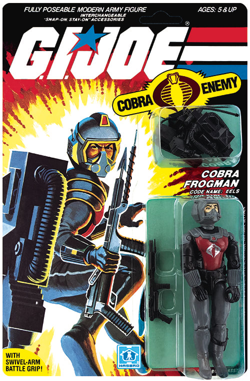 gi joe Cobra Eels 1985 Gun Acc Pack Weapon! 