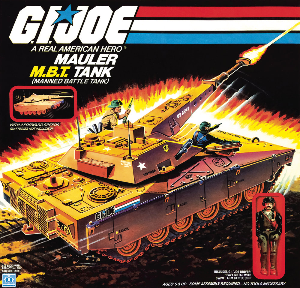GI JOE MAULER LEFT ENGINE COVER 1985 