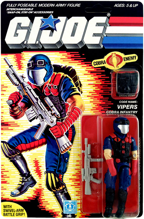 Joe Combat Heroes Cobra  Viper Gun UP G.I 
