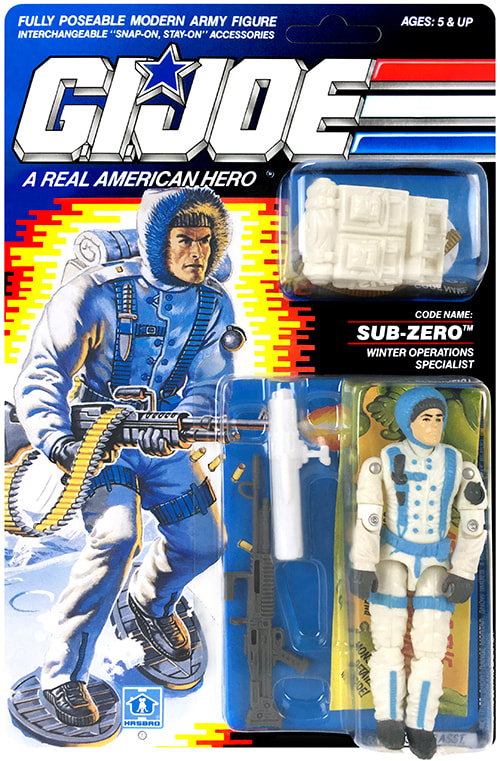 1990  Sub Zero Backpack  Weapon/Accessory GI Joe 
