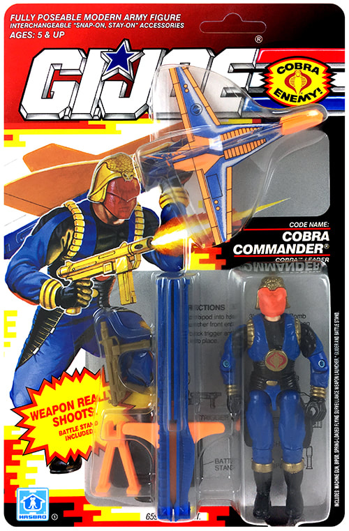 GI Joe Body Part  1991 Cobra Commander V4       Right Arm        C8.5  Very Good 