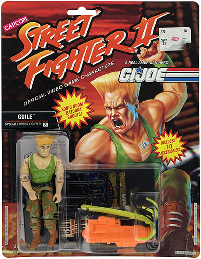 GI Joe Weapon Street Fighter ROCK GUILE Missile Green Original Figure Accessory