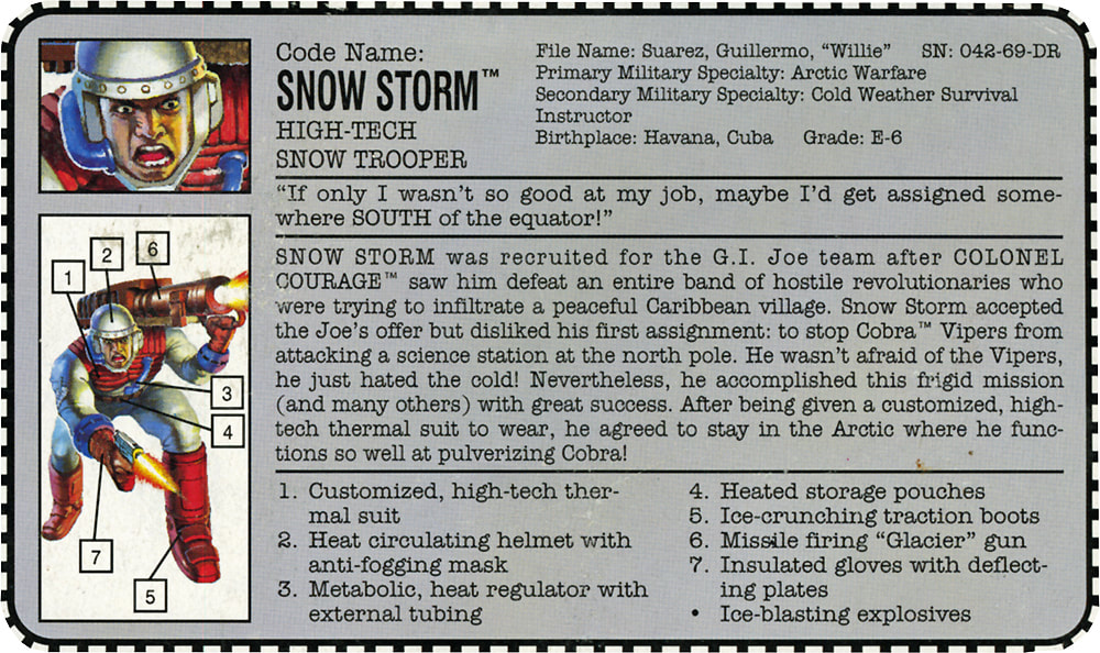 G.I.JOE Snow Storm 1993 Eco Warriors 