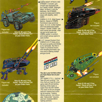 GI Joe Real American Hero Strike Catalogue vintage BROCHURE LIVRET COMPLET 1986 