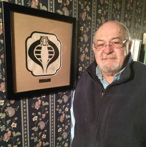 Ron Rudat with the original Cobra logo