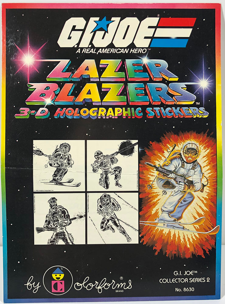 8627 GREMLINS NEW Lazer Blazers 3-D Holographic Stickers 1983 Colorforms 