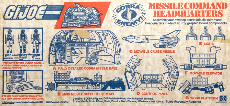 G.I Joe/Cobra Part_1985 Ammo Dump Infrared Homing AEM-8 Short Range Missile!!!a 