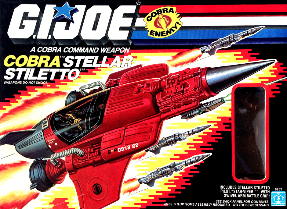 Details about   GI Joe Stellar Stiletto ROCKET LASER GUN missile Vtg part 1988 Cobra g.i 