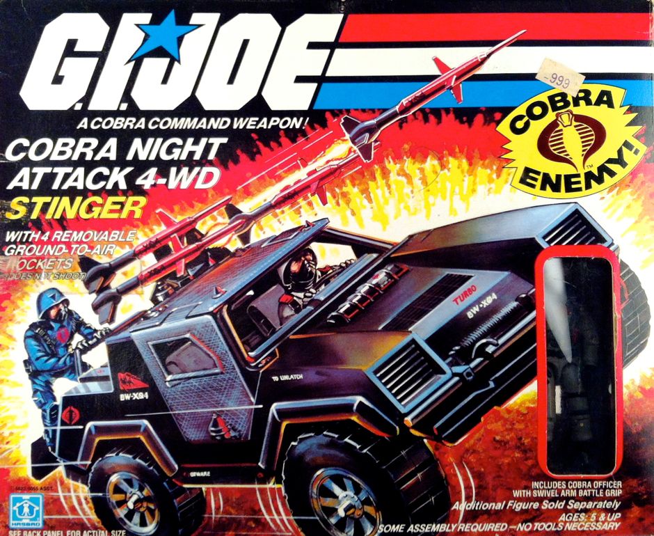 GI Joe Stinger Jeep REFUEL TANK Vtg part 1984 Cobra 