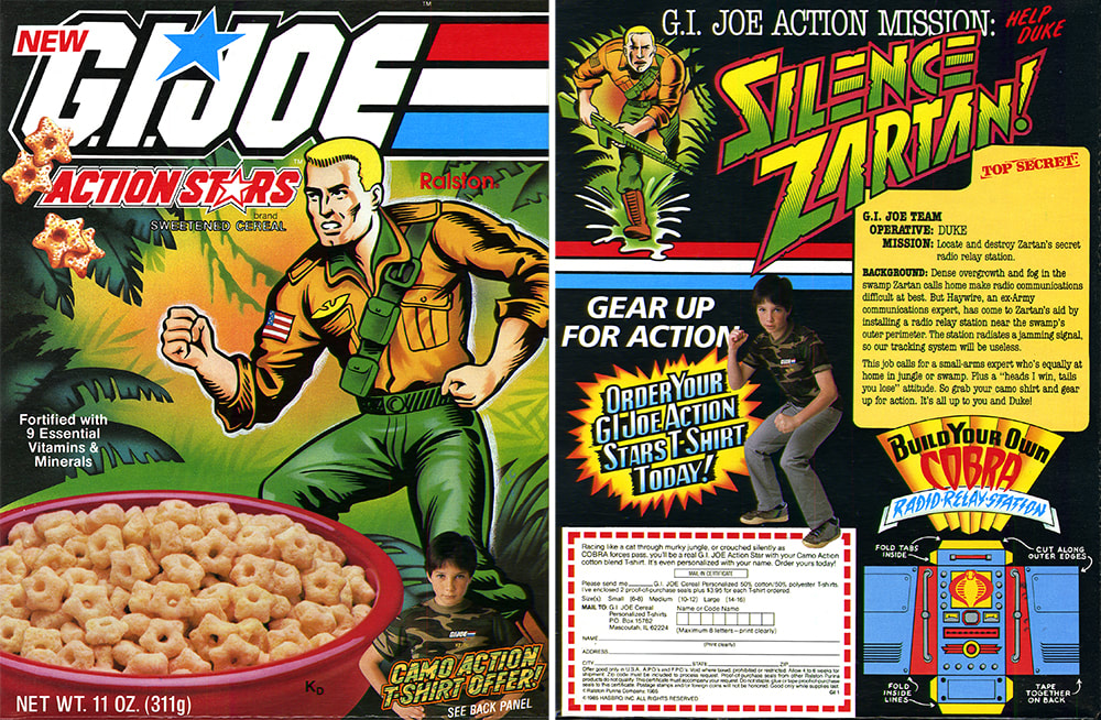 GI JOE STARDUSTER COMIC BOOKS #1 2 3 Action Stars Mini Cereal Promo COMPLETE SET 