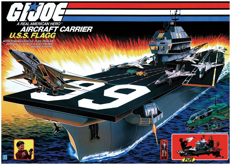 GI Joe A Real American Hero 1985 USS FLAGG Aircraft Carrier Parts MULTI-LISTING 